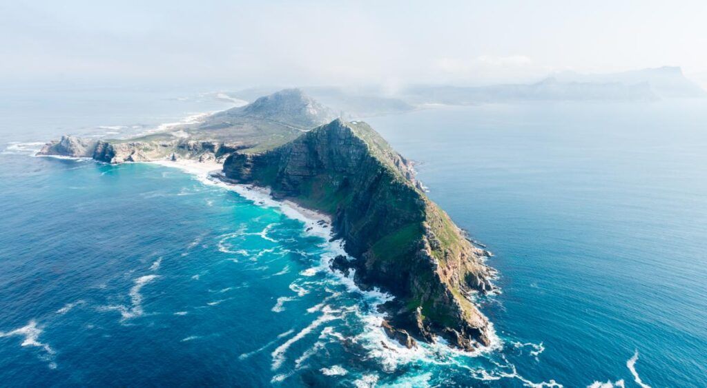 El cabo de buena Esperanza, en el parque natural table mountain de sudáfrica